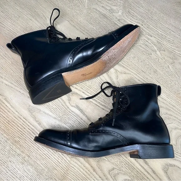 Allen Edmonds Men’s Beyfield Dress Boots Black Leather Cap Toe Size 11.5 B
